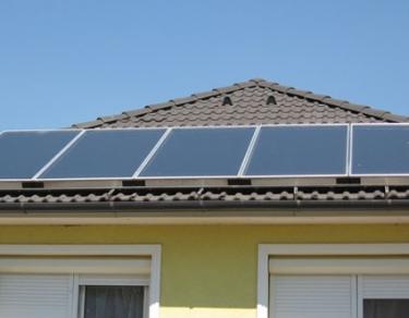 Photovoltaic (PV) panels installed on a customers house.